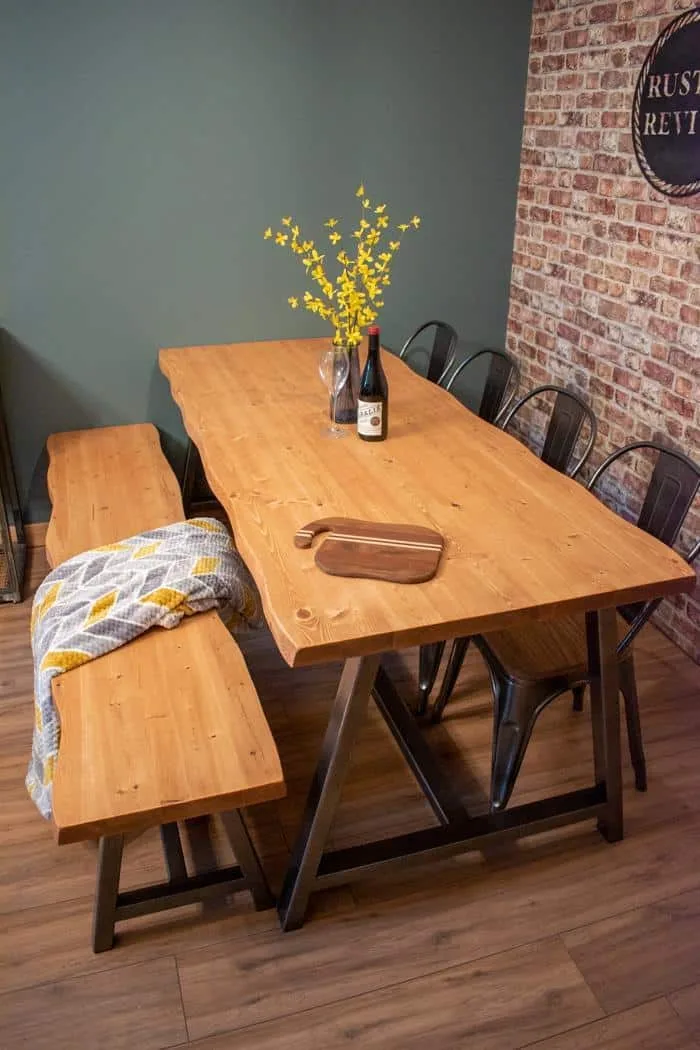 Live Edge Table Set - Image 1
