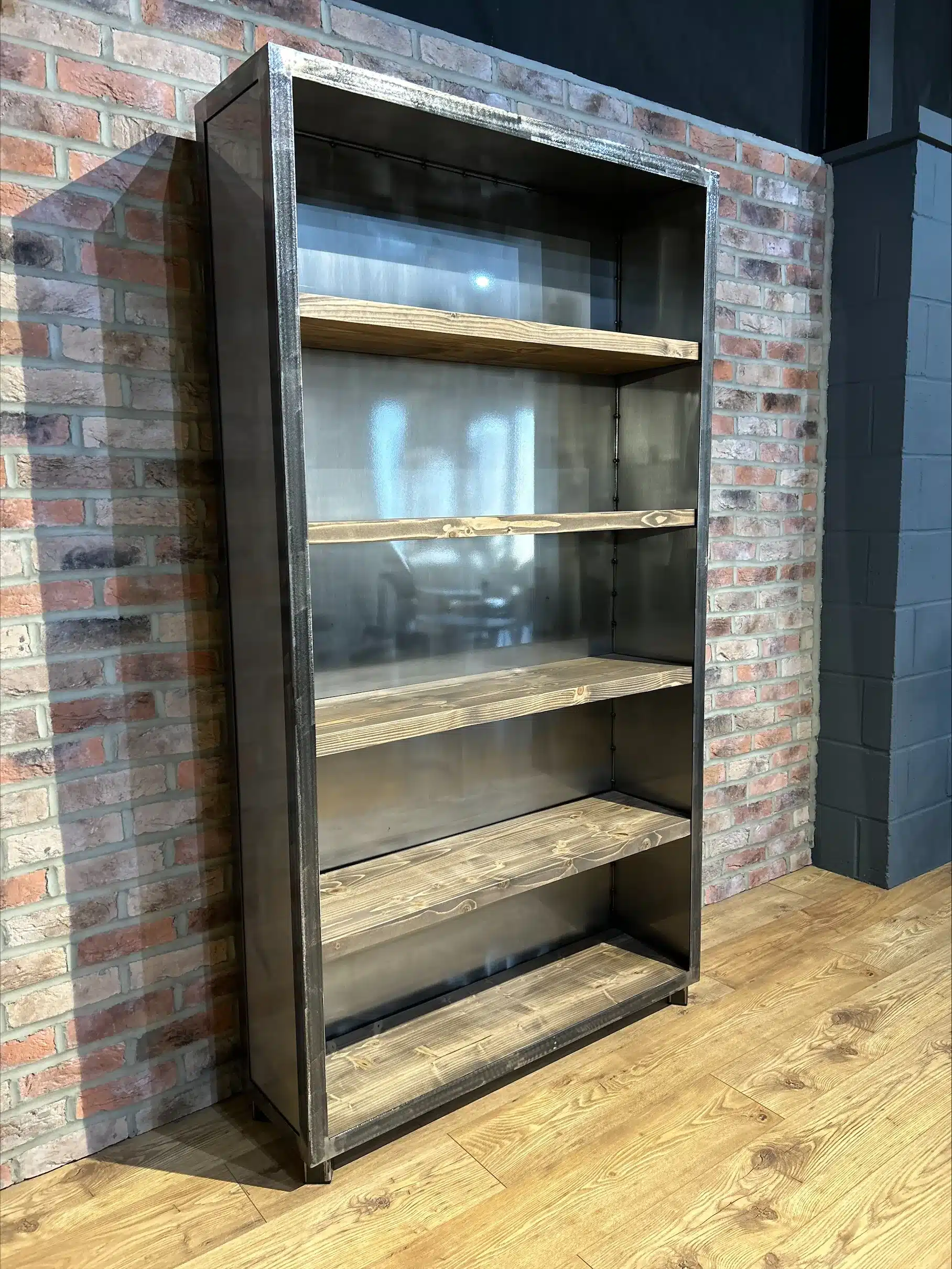 steel shelving 3 Industrial steel shelving unit book case - Image 1