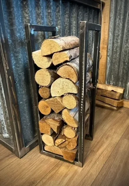 log rack log storage wood